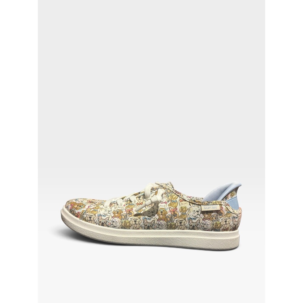 Bobs By Skechers Slip Ons Dog Print Women's Size 8 Casual Shoe